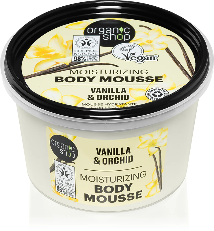 Organic shop - mousse et crème hydratante (Vanilla & Orchid)