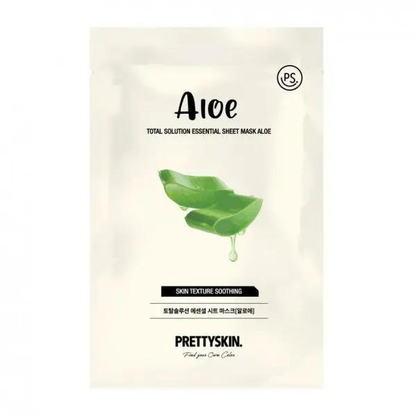 PRETTYSKIN - Total Solution Masque en tissu Essentiel (Aloe)
