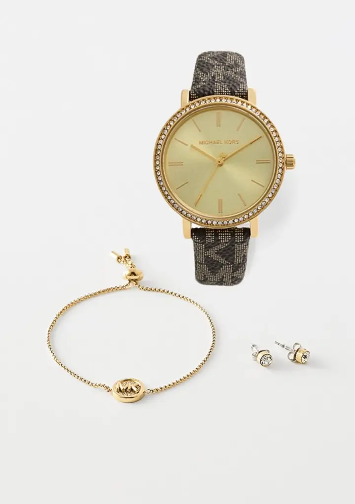Michael Kors - set montre marron